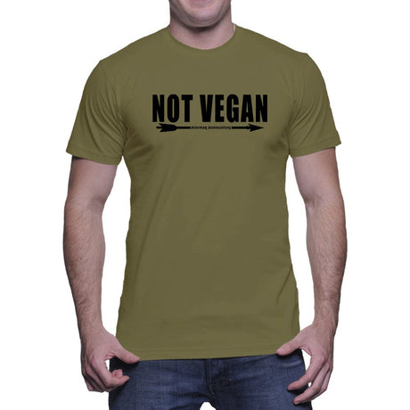 Green - Not Vegan Mens Tee Bowmar Archery