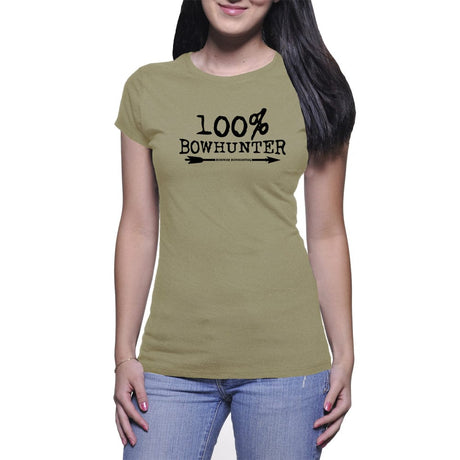 100% Bowhunter Womens Tee - Green