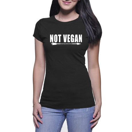 Black - Not Vegan Womens Tee